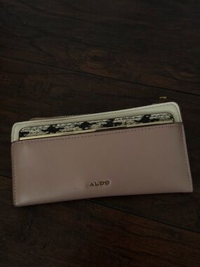 ALDO Women's Blush Pink Zip Wallet
